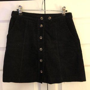 ♣️Vintage Black Corduroy Mini Skirt
